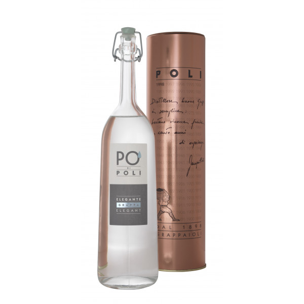Grappa Pò di Poli Elegante 40° Distilleria jacopo Poli con tubo di rame Grappa Pò di Poli Elegante 40° Distilleria jacopo Poli con tubo di rame