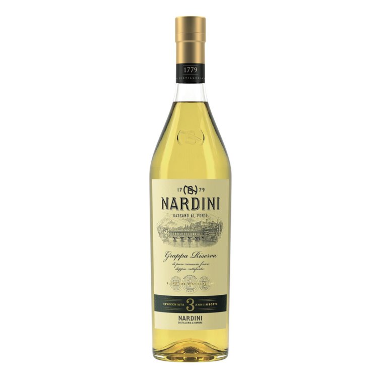 New Bottle Grappa Nardini Acquavite Riserva 3 yo 50 % Bortolo Nardini 1 L. New Bottle Grappa Nardini Acquavite Riserva 3 yo 50 % Bortolo Nardini 1 L.