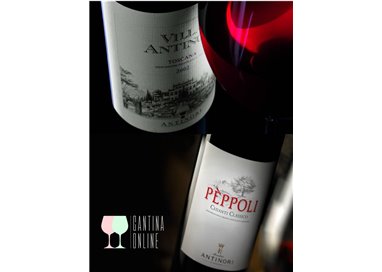9 Bottiglie Peppoli Chianti Classico DOCG  Antinori + 9 Bottiglie Villa Antinori Toscana IGT  - Tenute Marchesi Antinori