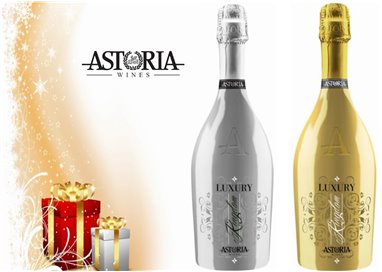 Confezione Regalo: 1 Bottiglia SPUMANTE DRY LUXURY DRY GOLD"KINGDOM" - 1 Bottiglia SPUMANTE DRY ROSÉ LUXURY DRY "KINGDOM"