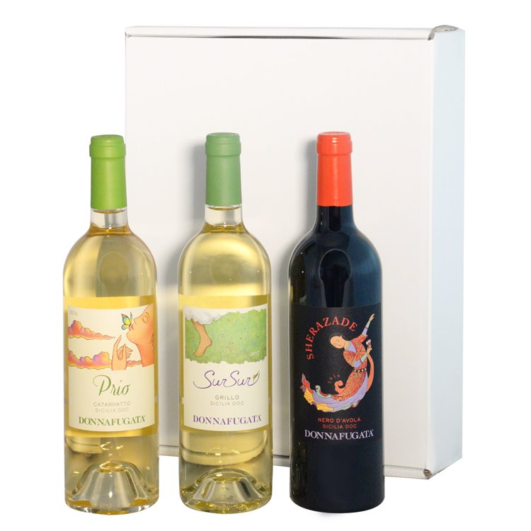 Confezione Regalo - La Sicilia e i vini di Donnafugata Confezione Regalo - La Sicilia e i vini di Donnafugata