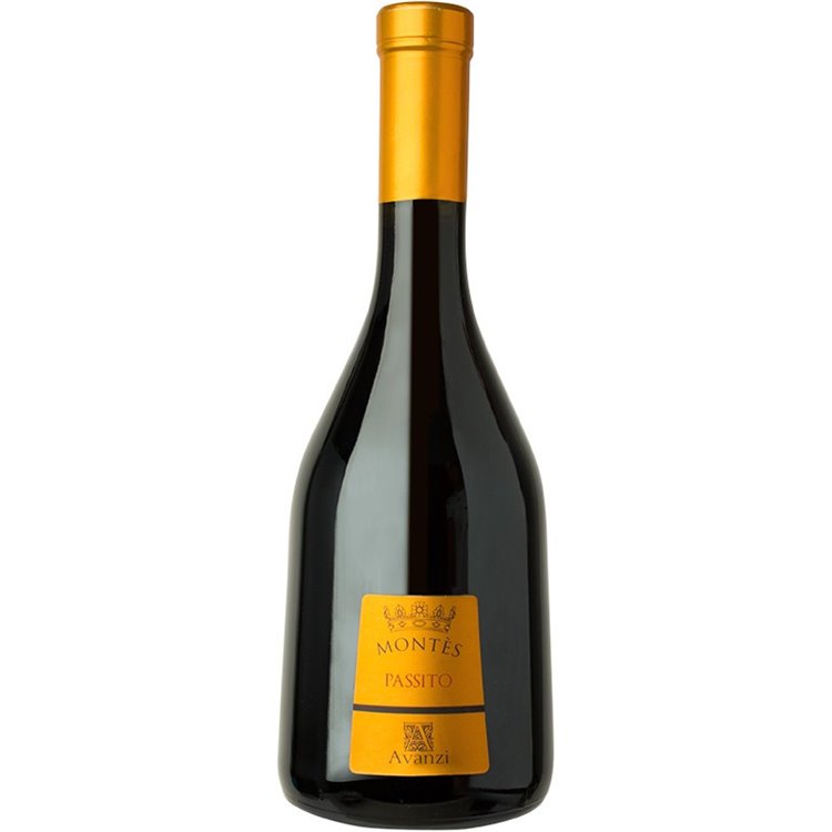 Dessert wine Montès, il Passito Rosso Bottle 0,500L. -Cantina Avanzi Dessert wine Montès, il Passito Rosso Bottle 0,500L. -Cantina Avanzi