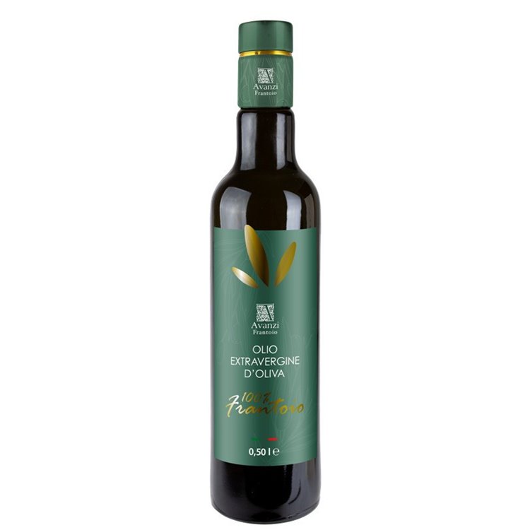 6 Bottles 0.500L. Extra Virgin Olive Oil Frantoio - Avanzi 6 Bottles 0.500L. Extra Virgin Olive Oil Frantoio - Avanzi