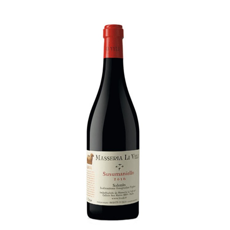 Confezione da 6 Bottiglie Vino Rosso Susumaniello Salento IGT Askos Società Agricola Masseria Li Veli -cz Confezione da 6 Bottiglie Vino Rosso Susumaniello Salento IGT Askos Società Agricola Masseria Li Veli -cz