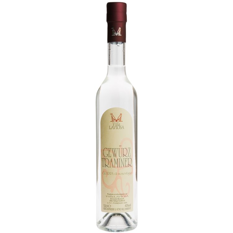 Grappa Gewürztraminer - Villa Laviosa 0,70 l. Grappa Gewürztraminer - Villa Laviosa 0,70 l.