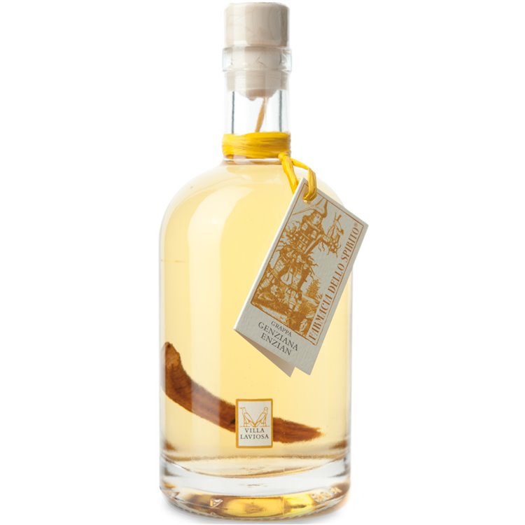 Grappa alla Genziana - Villa Laviosa 0,70 l. Grappa alla Genziana - Villa Laviosa 0,70 l.