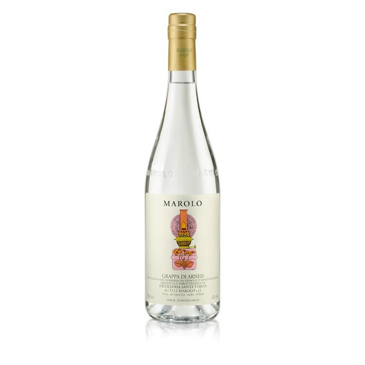 Grappa di Arneis - Distilleria Santa Teresa Fratelli Marolo 0,70 l. Grappa di Arneis - Distilleria Santa Teresa Fratelli Marolo 0,70 l.