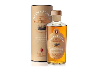 Grappa Riserva invecchiata in botti da Sauternes  - Distilleria Sibona 0,5 l.