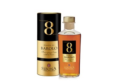 Grappa Barolo invecchiata 8 anni  - Distilleria Sibona 0,5 l.