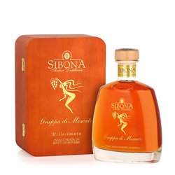 Grappa MOSCATO millesimo 2010 - Distilleria Sibona 0,7 l.