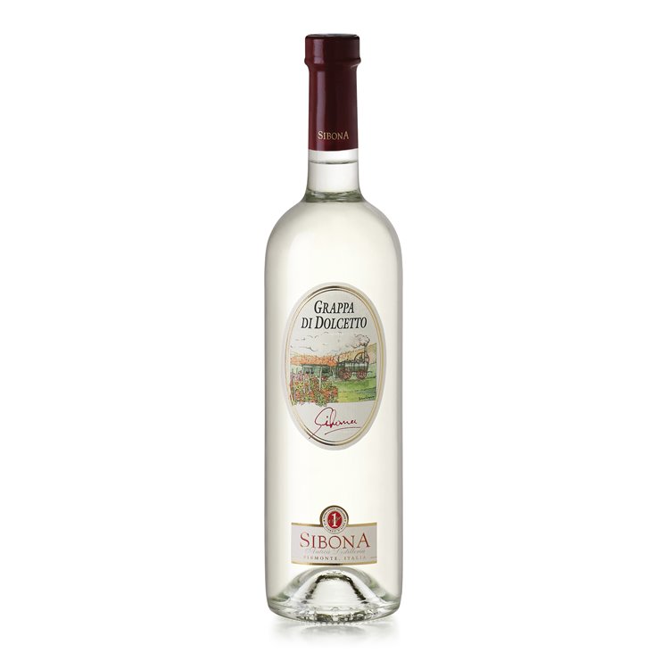 Grappa Monovitigno di Dolcetto - Distilleria Sibona 0,70 L. Grappa Monovitigno di Dolcetto - Distilleria Sibona 0,70 L.