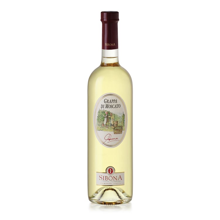 Grappa Monovitigno di Moscato - Distilleria Sibona 0,70 l. Grappa Monovitigno di Moscato - Distilleria Sibona 0,70 l.