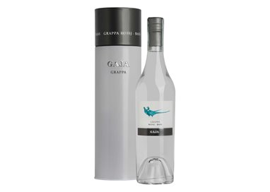 Grappa di Chardonnay Rossj  Bass - Gaja 0,500 L. mit eleganter Geschenkbox