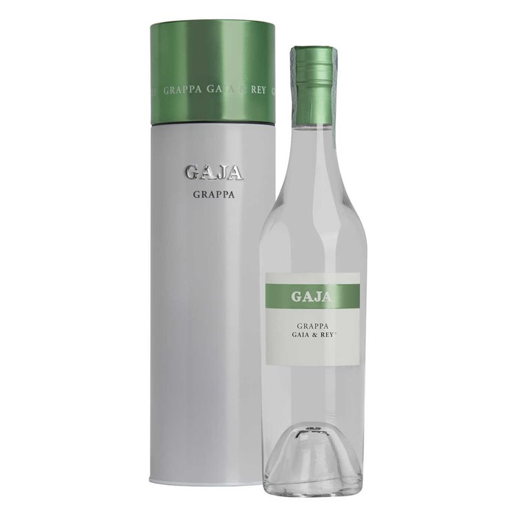 Grappa di Chardonnay Gaia e Rey - Gaja 0,500 L. con elegante confezione regalo Grappa di Chardonnay Gaia e Rey - Gaja 0,500 L. con elegante confezione regalo
