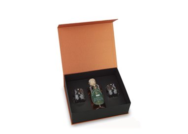 Distilleria Sibona - Confezione Regalo Eleganza Sibona Grappa Riserva Botti Da Rum Con 2 Bicchieri