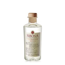 Distilleria Sibona - Confezione Regalo Galleria Sibona (1x50cl) Grappa di Arneis con 2 bicchieri