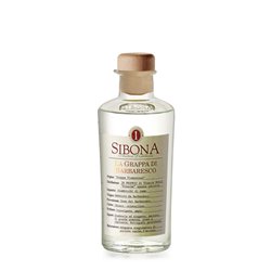 Distilleria Sibona - Confezione Regalo Galleria Sibona (1x50cl) Grappa di Barbaresco con 2 bicchieri