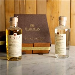 Distilleria Sibona - Doppelschublade mit Arneis Grappa und Barbera Grappa (2x50 cl)