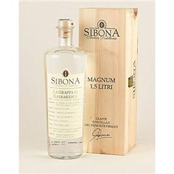 Distilleria Sibona - Confezione regalo Grappa di Barbaresco MAGNUM con astuccio in legno 1,5 lt