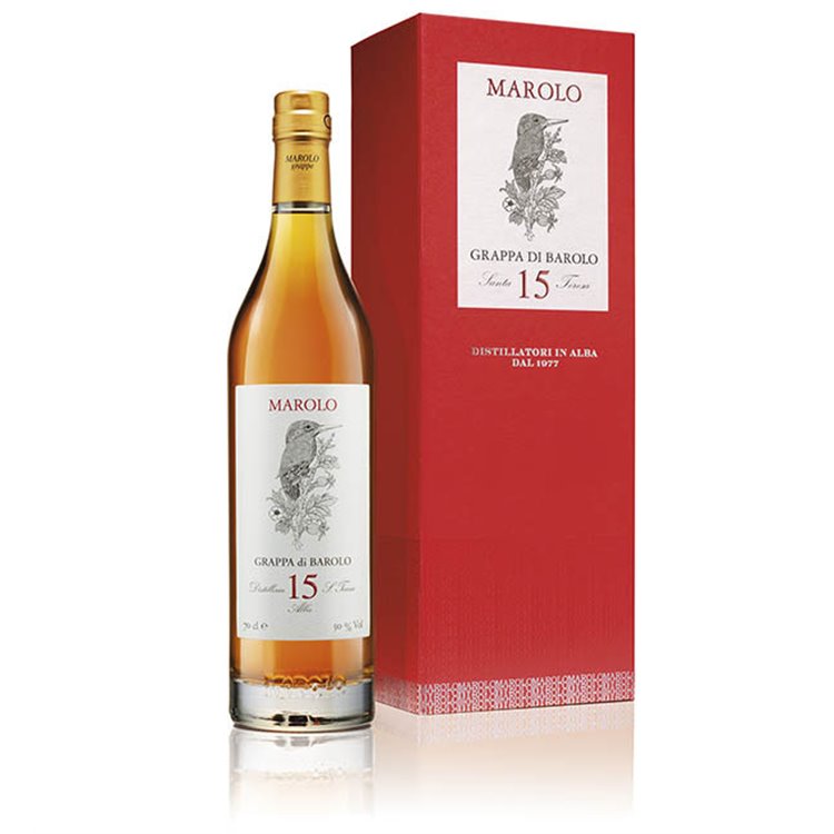 Marolo Grappa di Barolo 15 Anni - Distilleria Santa Teresa Fratelli Marolo 0,70 l. Marolo Grappa di Barolo 15 Anni - Distilleria Santa Teresa Fratelli Marolo 0,70 l.