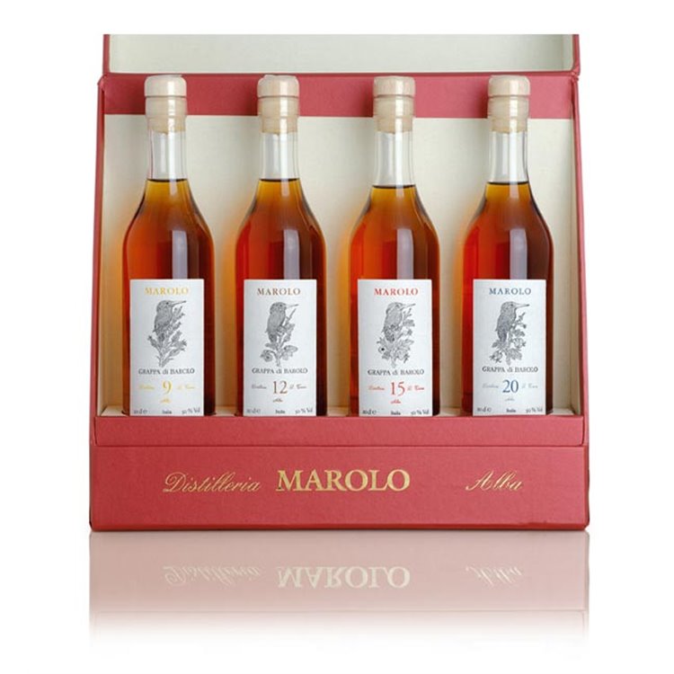 Marolo Grappa di Barolo For Four - Distilleria Santa Teresa Fratelli Marolo 4 x 0,20 l. Marolo Grappa di Barolo For Four - Distilleria Santa Teresa Fratelli Marolo 4 x 0,20 l.