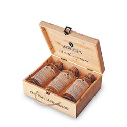 Distilleria Sibona - Confezione Regalo Valigetta  con Grappe graduate Moscato, Barbera, Arneis (3x50cl)