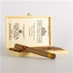 Distilleria Sibona - Confezione Regalo  Sigari con Grappa Monovitigno Dolcetto, Barbera, Moscato  cassetta in legno da 6 pz.