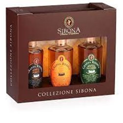 Distilleria Sibona - 3 Grappe di Porto, Madeira, Tennessee Whiskey  Formato MINI 20 cl. (In elegante astuccio da 3)