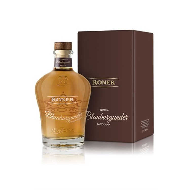Roner - Grappa Blauburgunder invecchiata - 0,7 l. Roner - Grappa Blauburgunder invecchiata - 0,7 l.