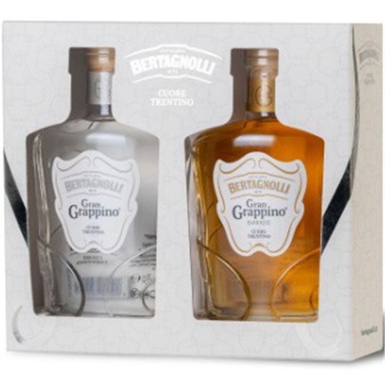 Bertagnolli - Schatulle 2 Grappas - GG Bia, GG Barr (42% Vol. - 0.20 Lt) Bertagnolli - Schatulle 2 Grappas - GG Bia, GG Barr (42% Vol. - 0.20 Lt)