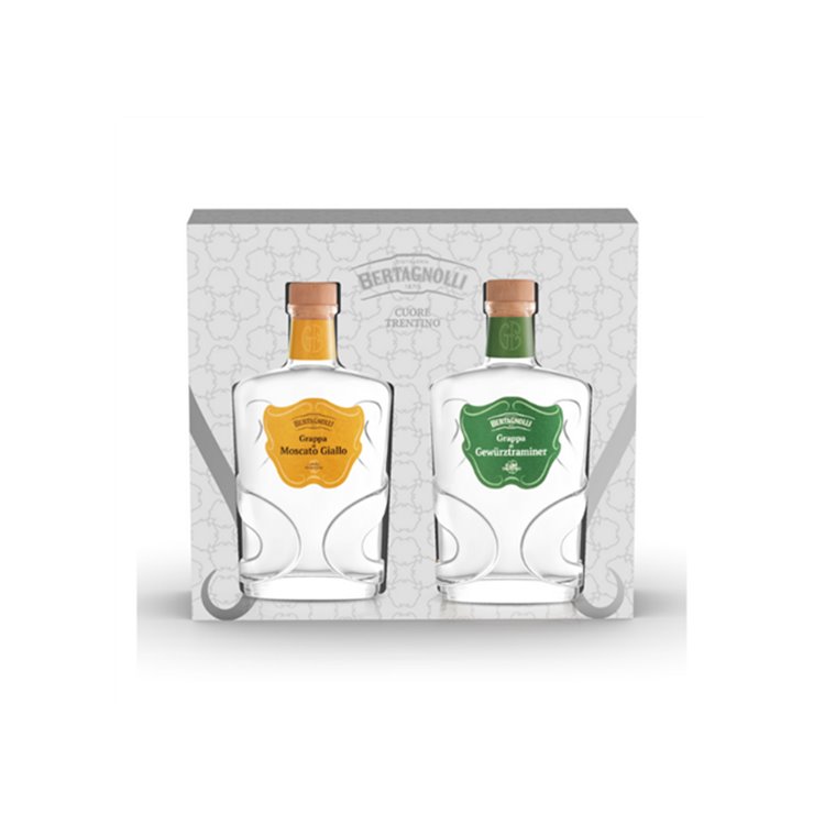 Bertagnolli - Box Set 2 Grappas - Mosc Bia, Gewü Bia (42% Vol. - 0.20 Lt) Bertagnolli - Box Set 2 Grappas - Mosc Bia, Gewü Bia (42% Vol. - 0.20 Lt)