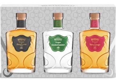 Bertagnolli - Box Set 3 Grappas - Tero Barr, Amar Barr, Gewü Bia (42% Vol.- 0.20 Lt)
