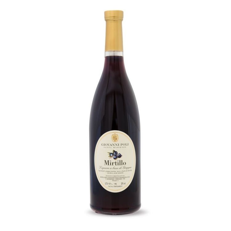 Liquore Mirtillo alla Grappa 70cl 28% - Giovanni Poli Santa Massenza Liquore Mirtillo alla Grappa 70cl 28% - Giovanni Poli Santa Massenza