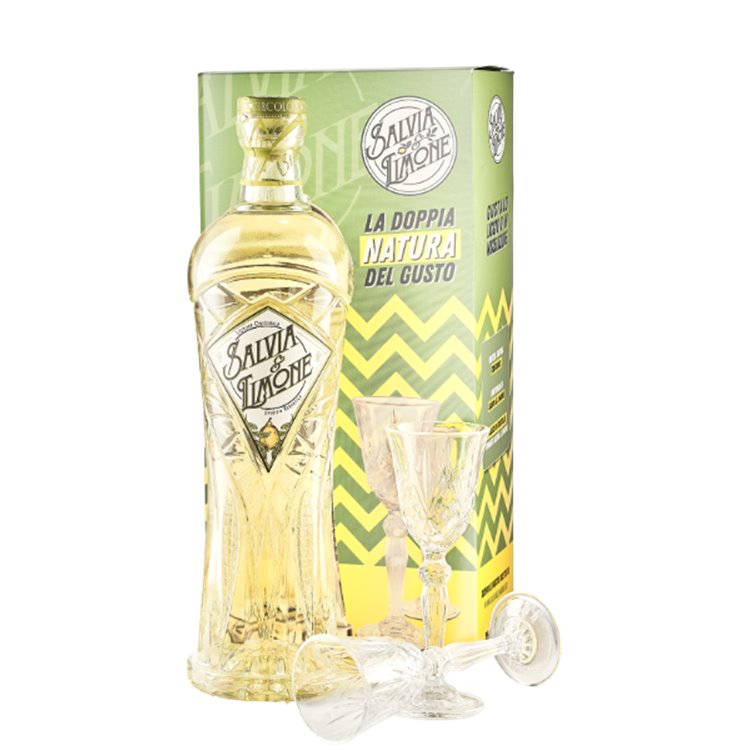 Liquore Salvia & Limone Glass Pack 70cl 25% -crb Liquore Salvia & Limone Glass Pack 70cl 25% -crb