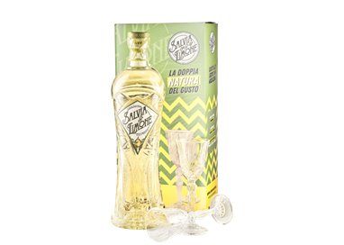 Liquore Salvia & Limone Glass Pack 70cl 25% -crb