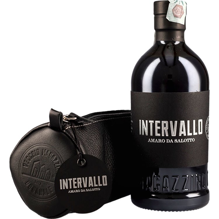 Liquore Intervallo Amaro Da Salotto Con Borsello Cuoio 50cl 28% - crb Liquore Intervallo Amaro Da Salotto Con Borsello Cuoio 50cl 28% - crb