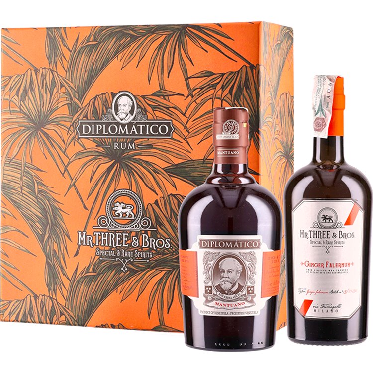 Rum Diplomàtico Mixing Pack Mantuano & Mr. Three & Bros Falernum ( 1200ml ) - crb Rum Diplomàtico Mixing Pack Mantuano & Mr. Three & Bros Falernum ( 1200ml ) - crb