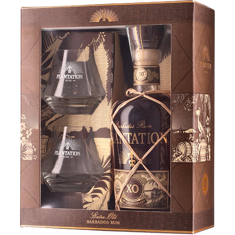 Rum Plantation XO 20TH Anniverary Glass Pack ( 70cl 40%) - crb Rum Plantation XO 20TH Anniverary Glass Pack ( 70cl 40%) - crb