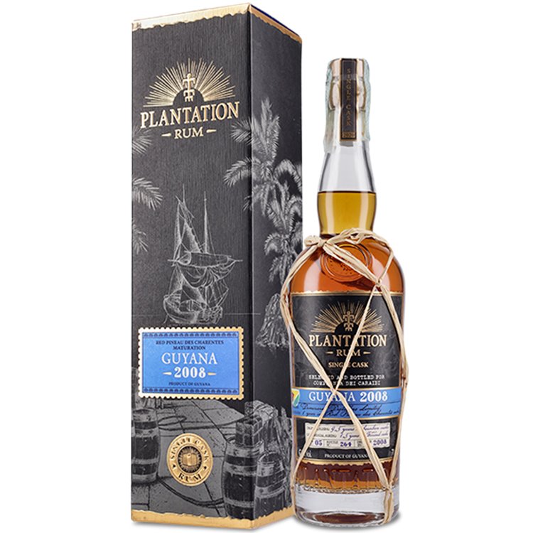 Rum Plantation Guyana 2008 Red Pineau Des Charentes ( 70cl 47.60%) - crb Rum Plantation Guyana 2008 Red Pineau Des Charentes ( 70cl 47.60%) - crb