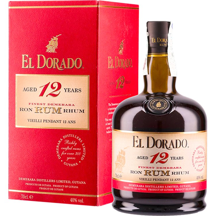 Rum EL DORADO 12 YO (70cl 40%) - crb Rum EL DORADO 12 YO (70cl 40%) - crb