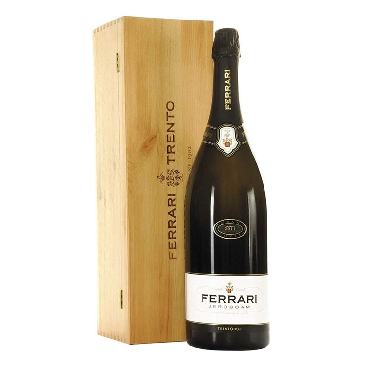 Ferrari - Trento Doc Maximum Blanc De Blancs Jeroboam Con Cassa in Legno 2016 3 L Ferrari - Trento Doc Maximum Blanc De Blancs Jeroboam Con Cassa in Legno 2016 3 L