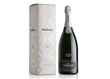 Ferrari - Trento Doc Perlè Bianco Millesimato Magnum Astucciato 2015 1.5 L