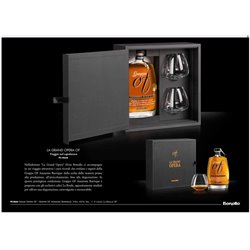 Bonollo La Grand Opera - Grappa di Amarone Barricata 0,70cl con due bicchieri La Boule