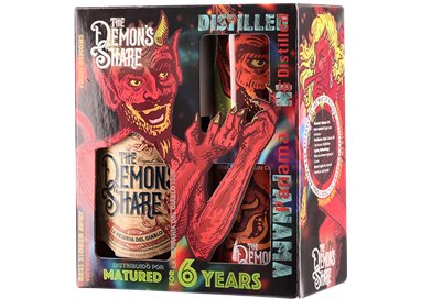 Cane Spirit Drink The Demon's Share 6 YO Gift Glass Pack | PA (70cl 40%) - crb