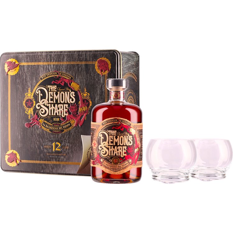 Rum The Demon's Share 12 YO Christmas Pack (70cl 41%) - crb Rum The Demon's Share 12 YO Christmas Pack (70cl 41%) - crb