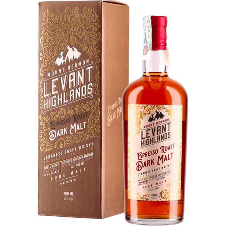 Whiskey Levant Highlands Mount Hermon - Porter Brew (70cl 43%) - crb Whiskey Levant Highlands Mount Hermon - Porter Brew (70cl 43%) - crb