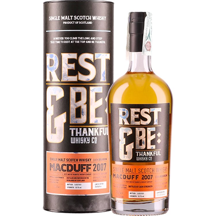 Whiskey Rest & Be Macduff 2007 HHD (70cl 58.1%) - crb Whiskey Rest & Be Macduff 2007 HHD (70cl 58.1%) - crb
