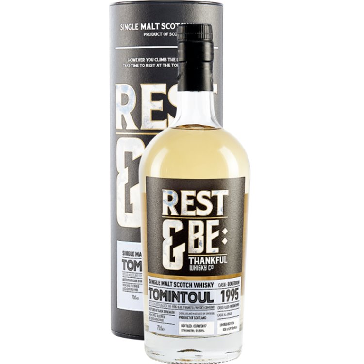 Whiskey Rest & Be Tomintoul 1995 Bourbon Cask (70cl 51.5%) - crb Whiskey Rest & Be Tomintoul 1995 Bourbon Cask (70cl 51.5%) - crb