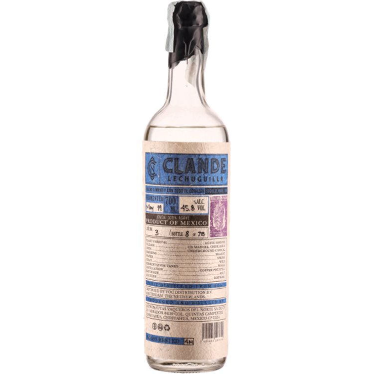 Lechuguilla Clande Lupe Lopez Joven 100% Agave (70cl 45.8%) - crb Lechuguilla Clande Lupe Lopez Joven 100% Agave (70cl 45.8%) - crb