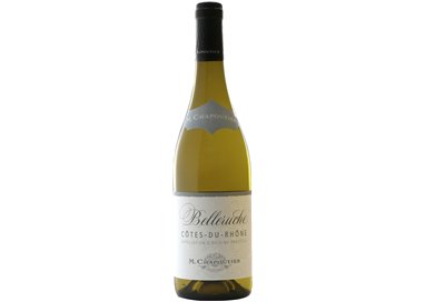 M.CHAPOUTIER Cotes du Rhone Blanc BELLERUCHE 2022 cl.75